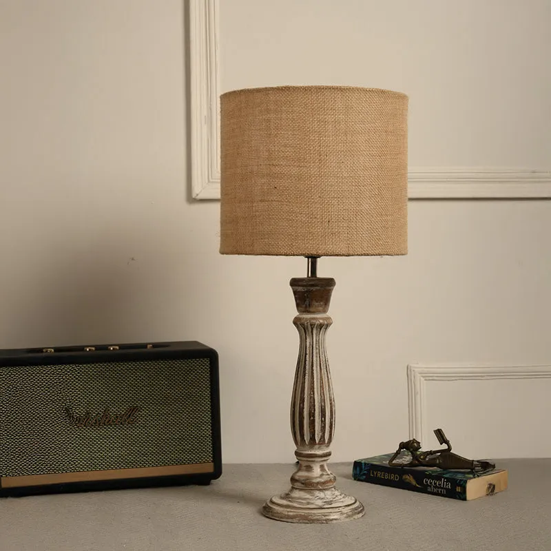 Whittle Glow Fabric Table Lamp - Beige media 2