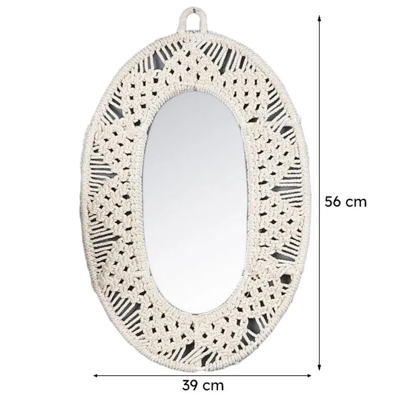 Soulfully Boho Macrame Wall Mirror media 7