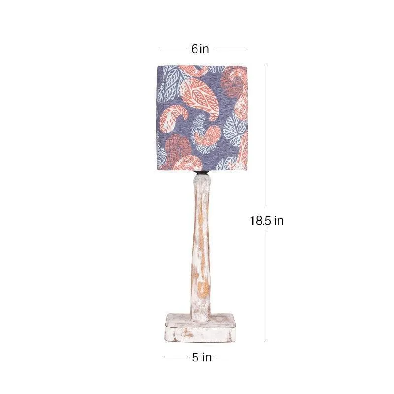 Precious Paisley With Distress Stand Fabric Table Lamp - Multicolor media 5
