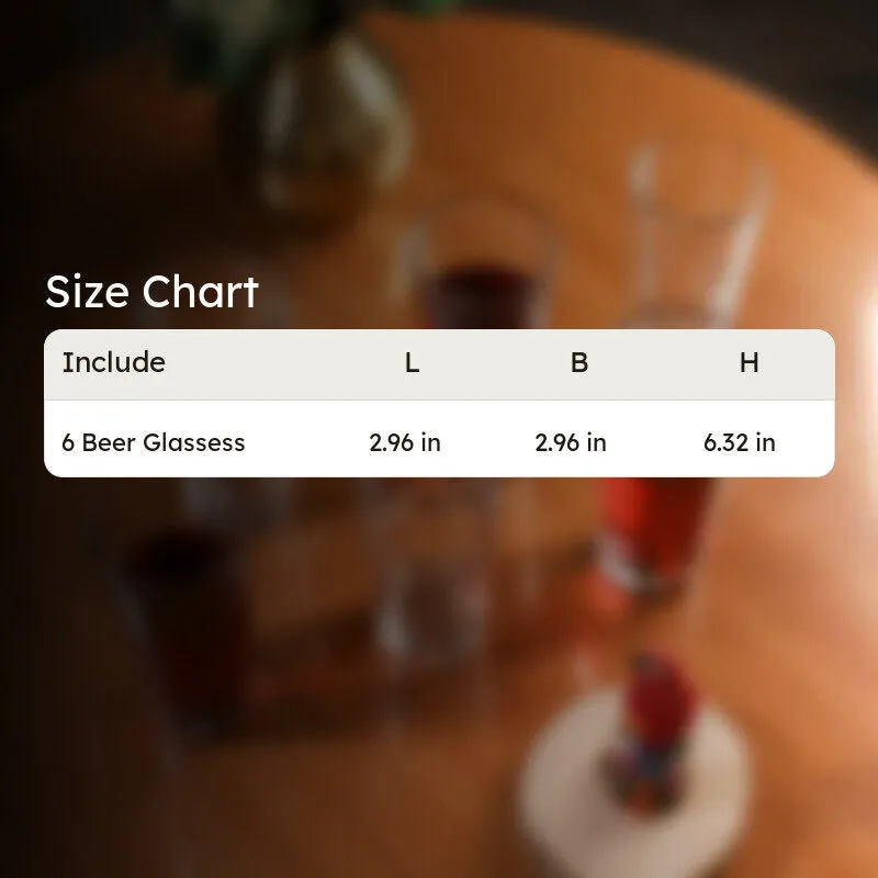 Onyra Beer Glass(330 mL) - Set Of Six media 6