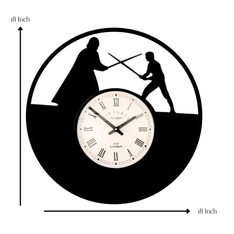 Fighter Steel Analog Wall Clock - Black media 7
