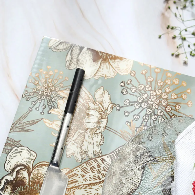 Golden Fleur Enamel Coated Table Mat - Set Of Two media 5