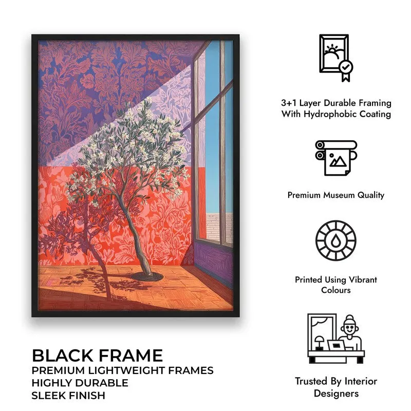 Arbor Radiance Canvas Wall Painting - Black Frame media 9