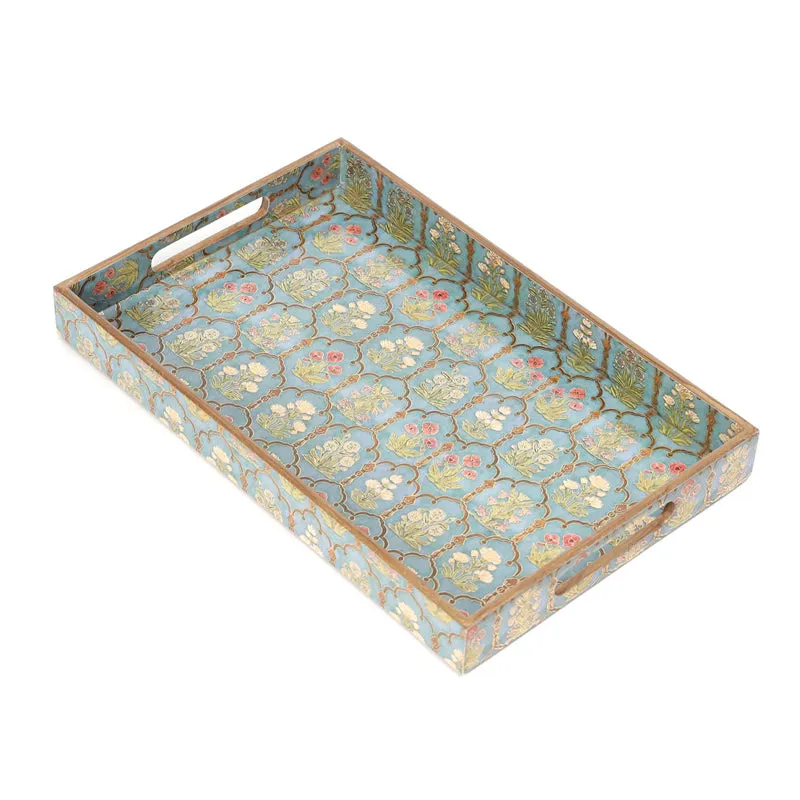 Fleur Jharokha MDF Serving Tray media 5