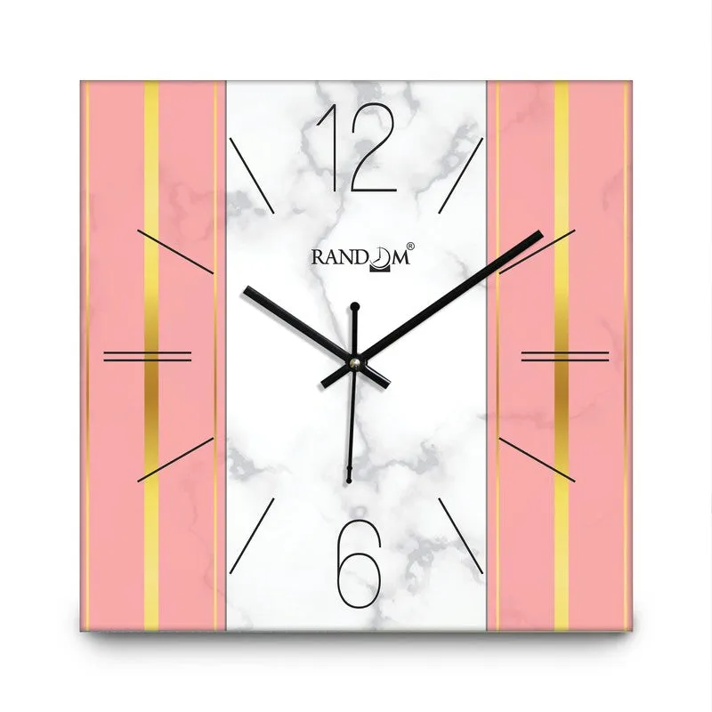 Kyron Analog Wall Clock - White,Pink media 3