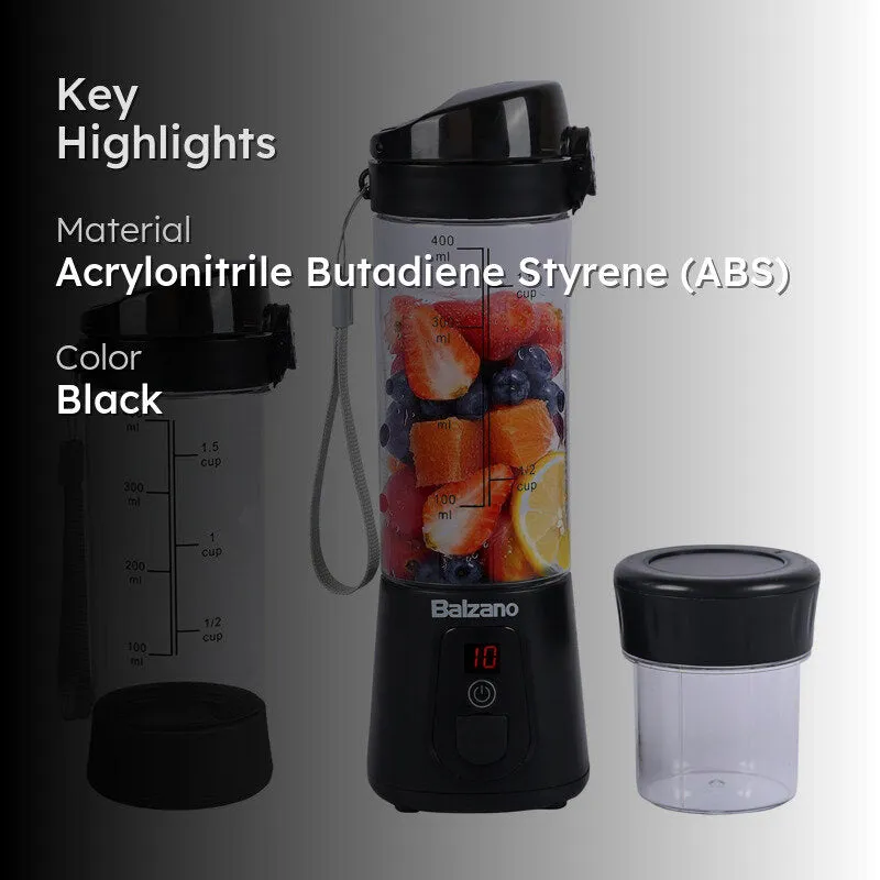 Balzano Wireless Travel Blender - Black media 2