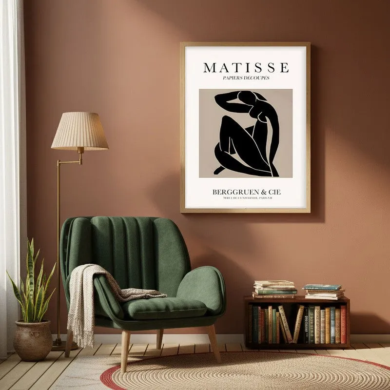 Bold Grace Canvas Wall Painting With Brown Frame media 1