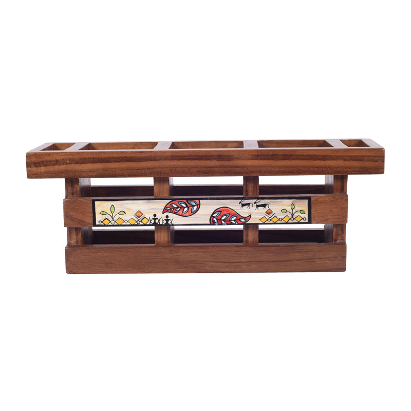 Ima Handcrafted Floral Cutlery Holder media 4