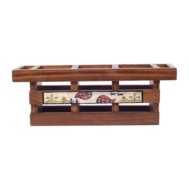 Ima Handcrafted Floral Cutlery Holder media 4