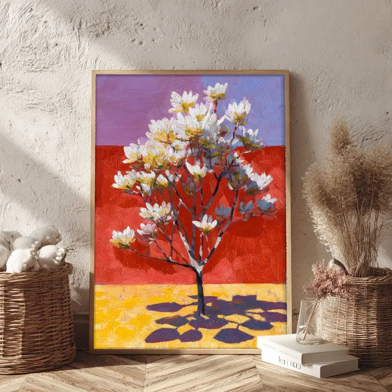 Elvane Canvas Wall Painting With Brown Frame media 3