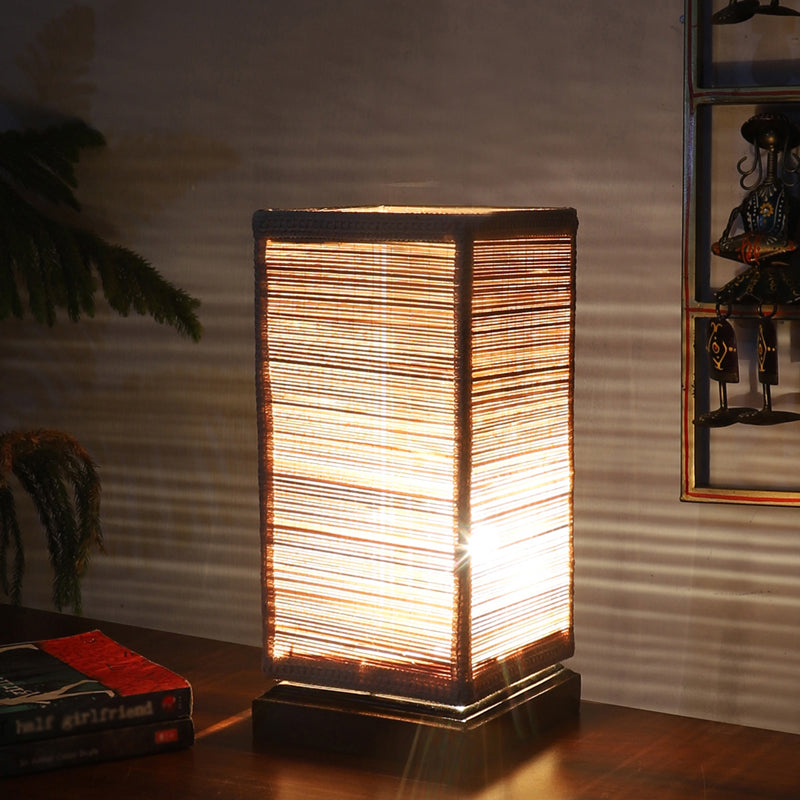 Raffina Bamboo Table Lamp - Brown