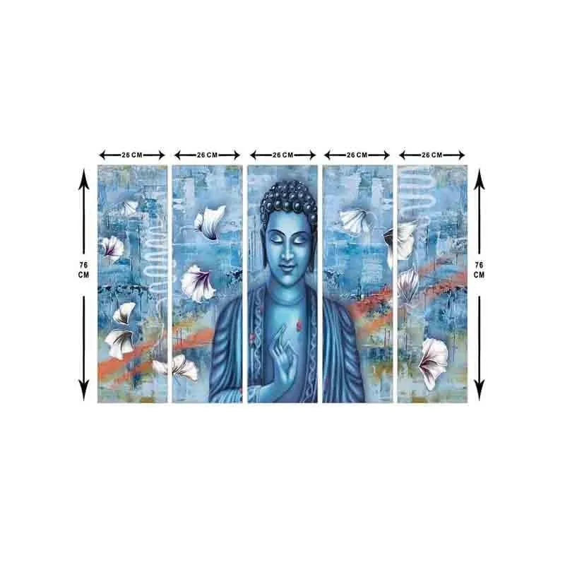 Buddha's Wisdom Wall Art - Five Piece Set media 8