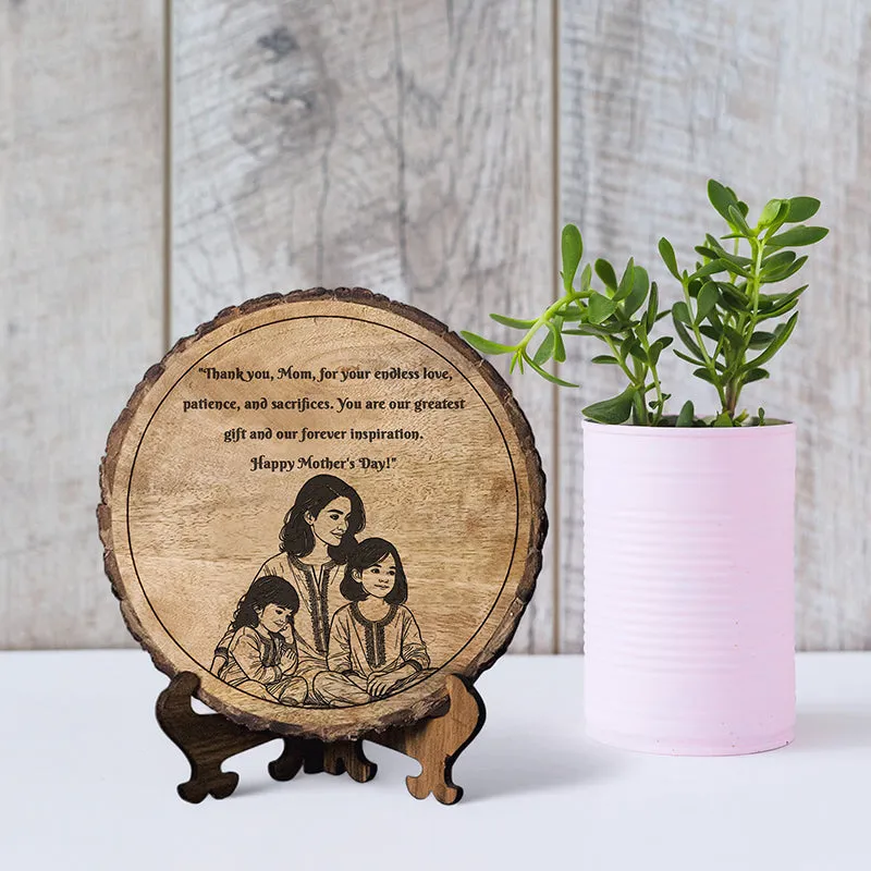 The Greatest Inspiration Wood Showpiece - Round media 1