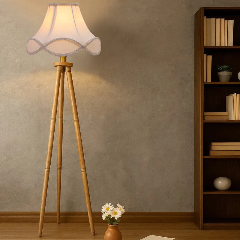 Valencia Arc Tripod Wooden Floor Lamp media 3