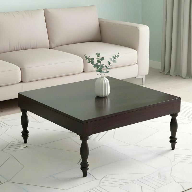 Oervon Sheesham Wooden Center Table - Black