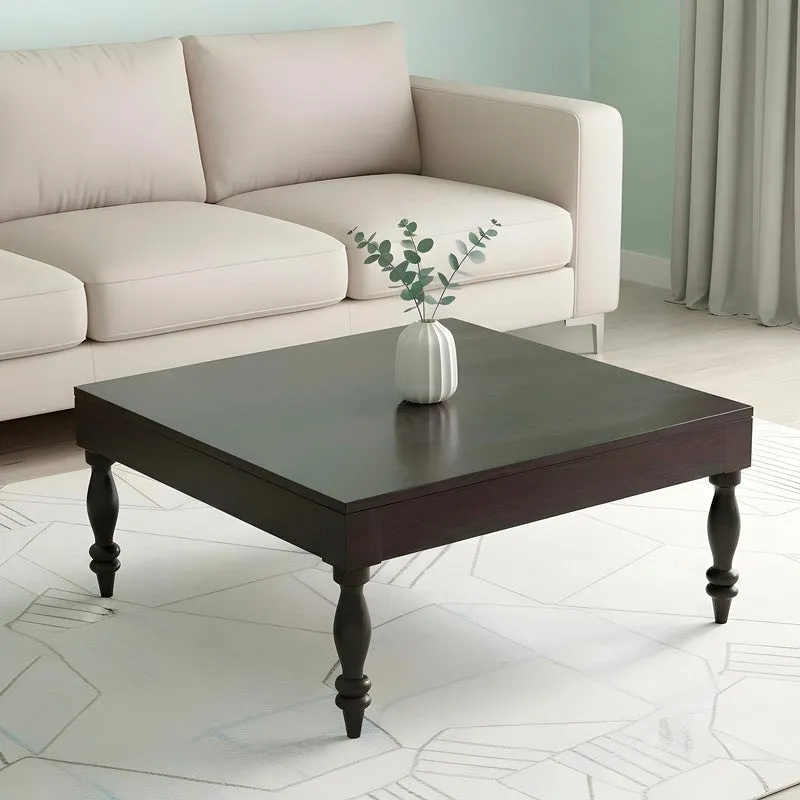 Oervon Sheesham Wooden Center Table - Black media 1