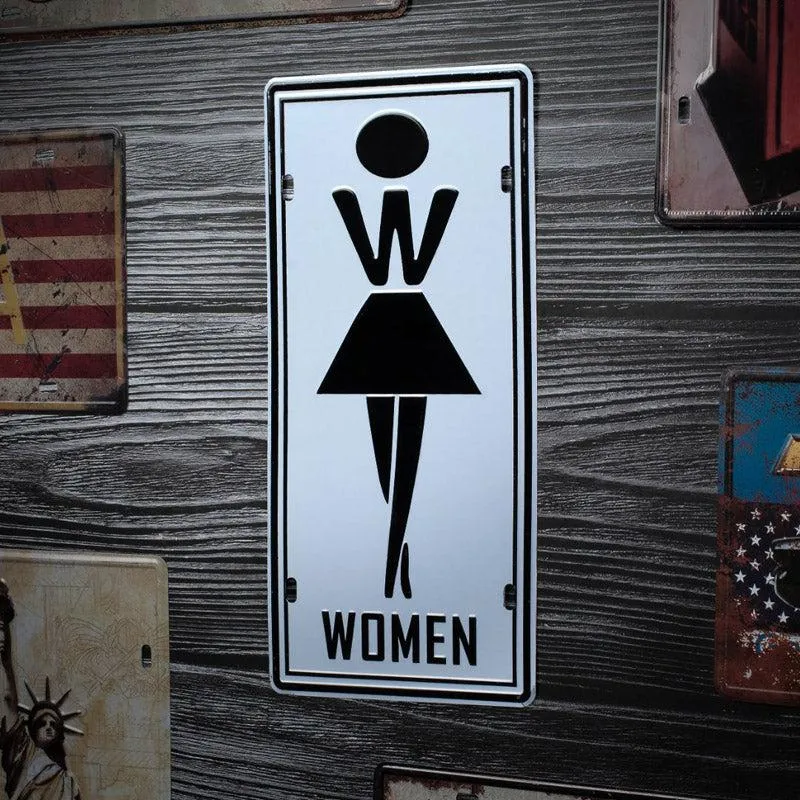 Women Signage Metal Wall Accent media 1