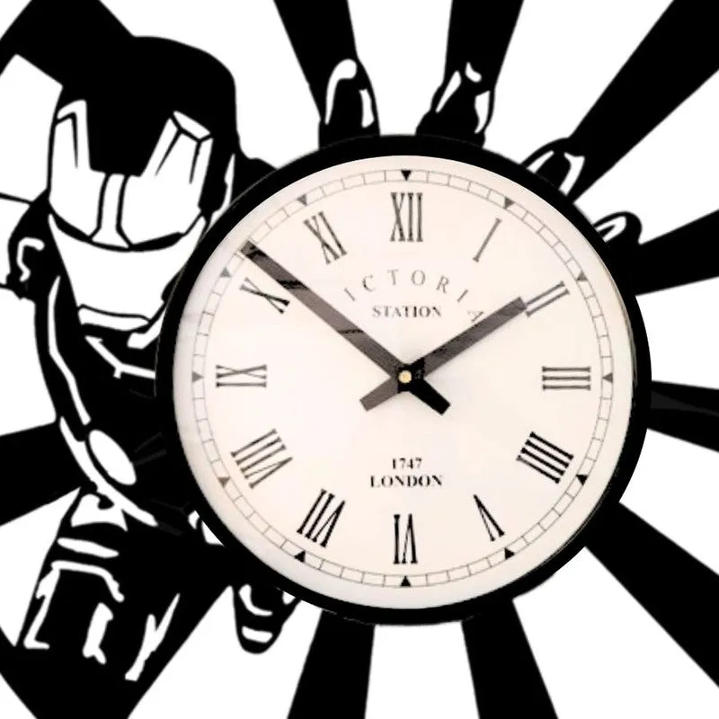 Agentime Steel Analog Wall Clock - Black media 5
