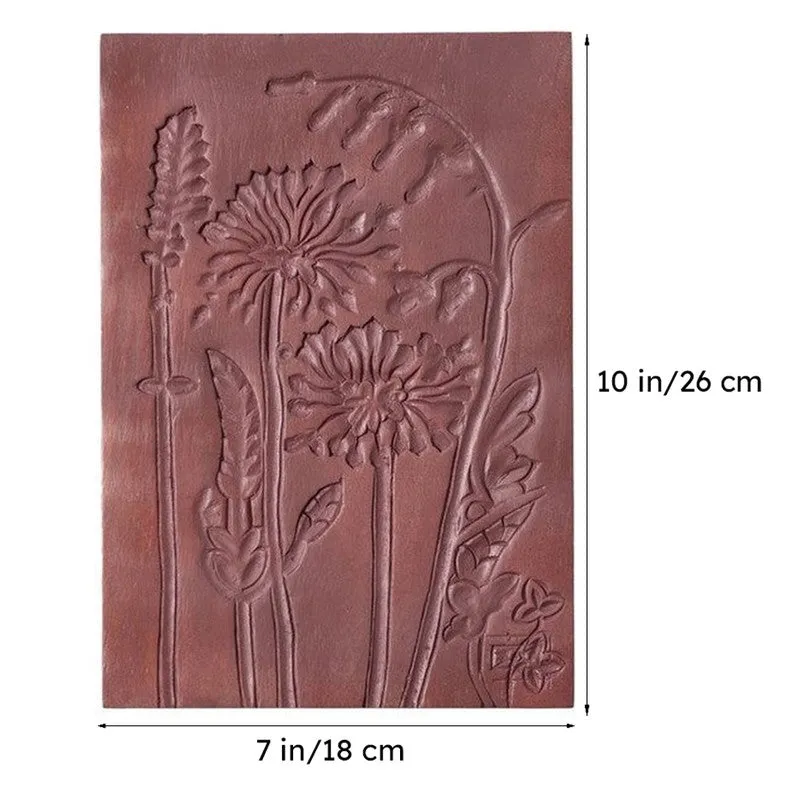 Terracotta Breeze Luxury Dandelion Carved Wooden Wall Plate media 8