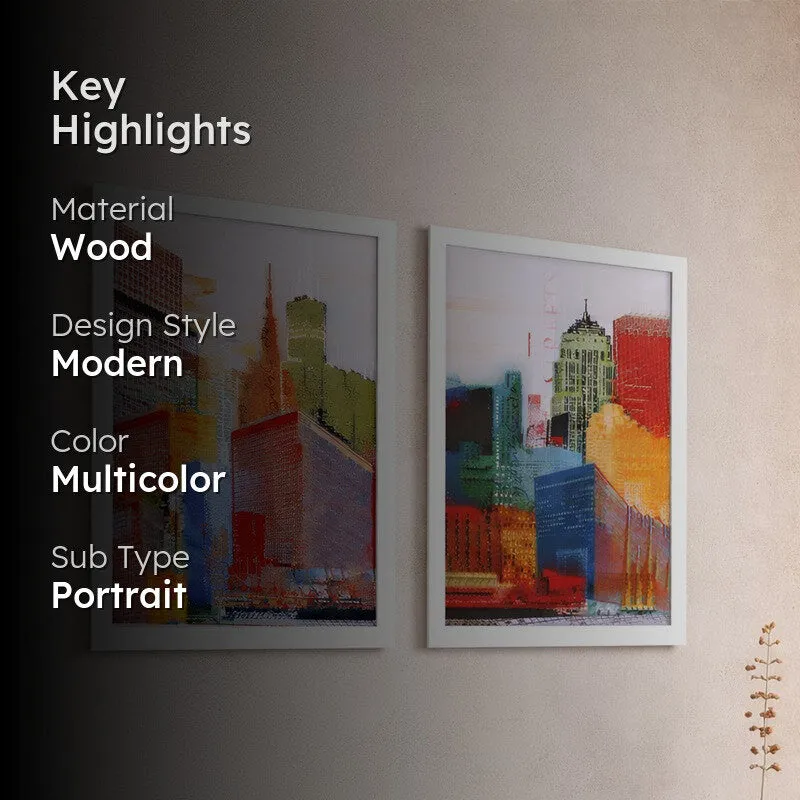 Vivid City Wall Art - Set Of Two media 2
