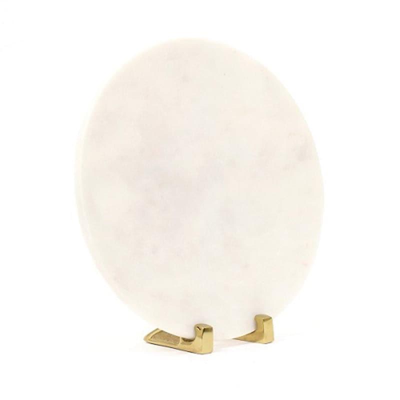 Posh Peacock Hand Painted Marble Showpiece media 5