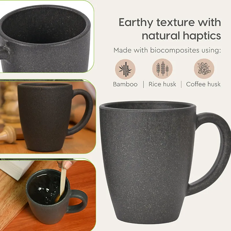 Natura Brew Rice Husk Coffee Mug (300 mL Each) - Set of Four media 5