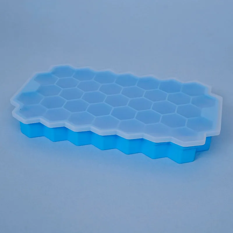 Grid Silicone 37-Cube Ice Mould - Blue media 4