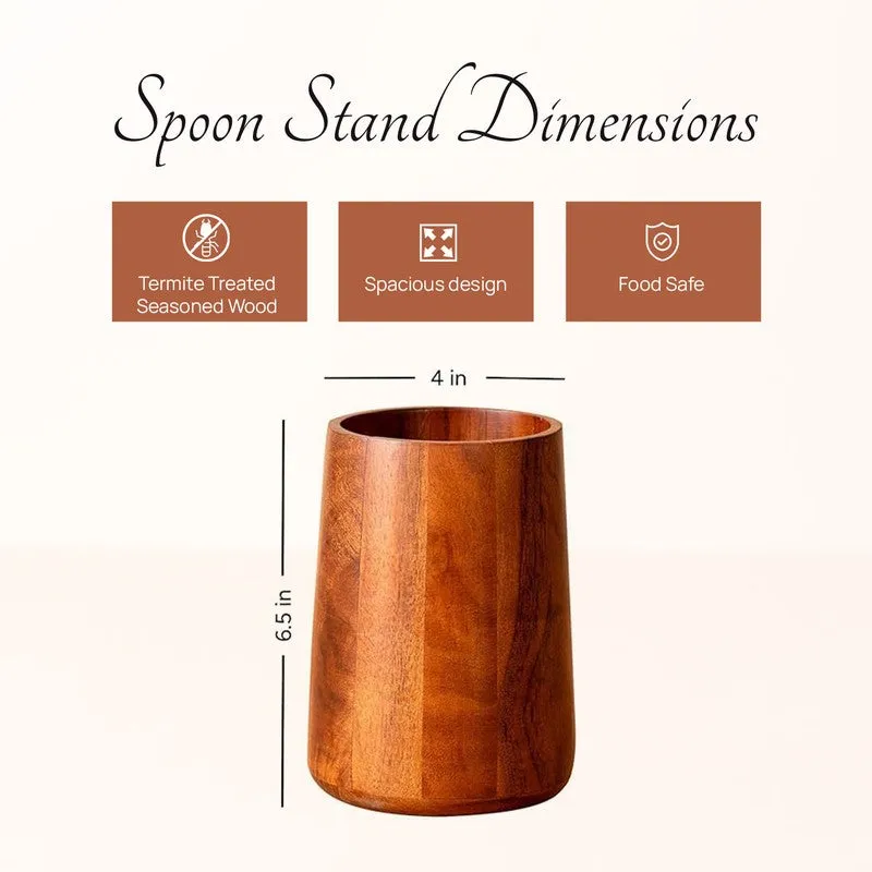 Trayvo Wooden Cutlery Holder media 7