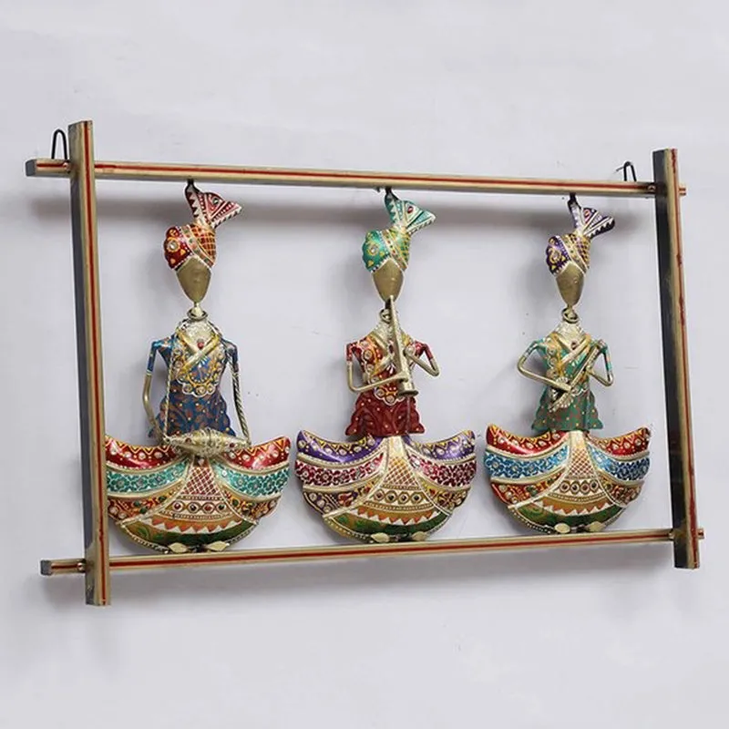 Trio Of Artists Iron Wall Accent media 4