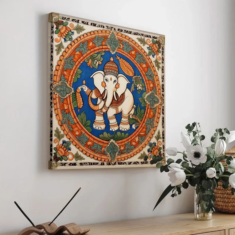 Madhubhani Haathi Wall Art media 2