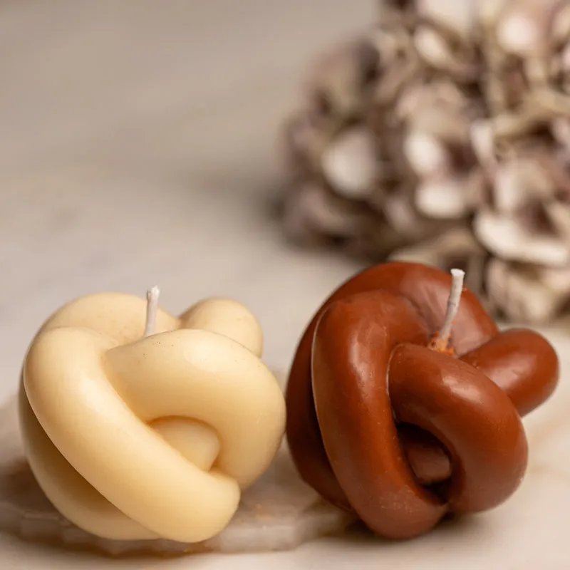 Knot Coffee Scented Candle - Set Of Two media 3