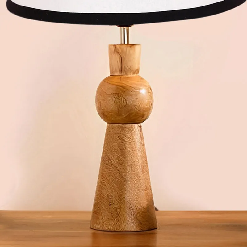 Angler Edge Neo Wooden Table Lamp - White,Brown,Black media 3