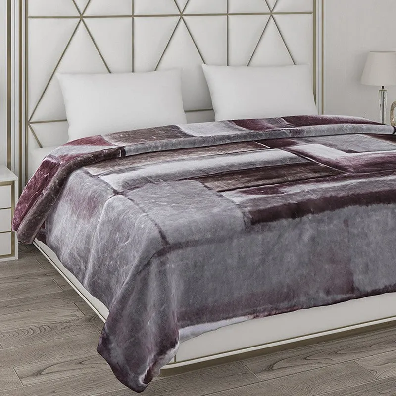 Monte Carlo Rustic Blocks Blanket - 800 GSM media 4