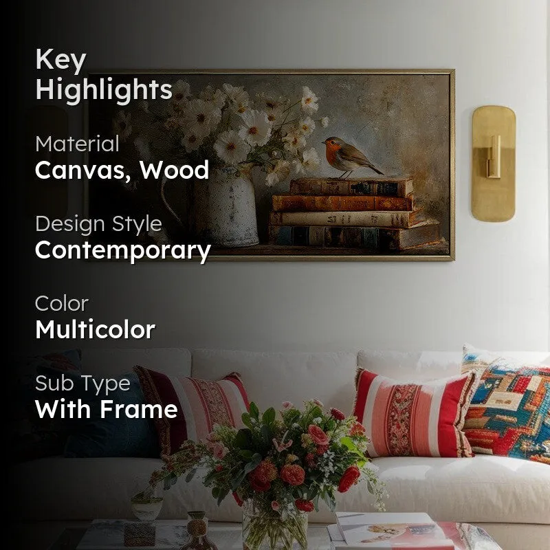 Whispered Grace Canvas Wall Painting With Frame media 2