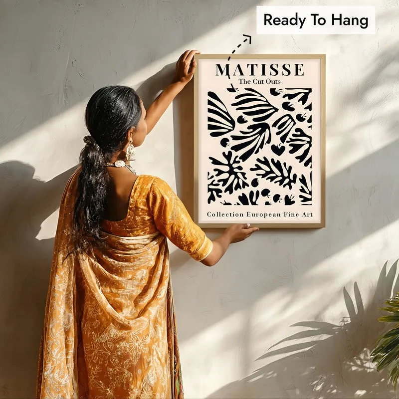 Nocturne Canvas Wall Painting With Brown Frame media 8