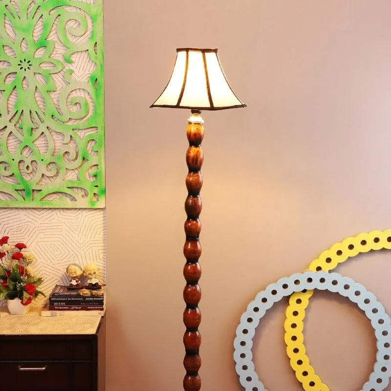 Aston Sola Floor Lamp - White & Black media 1