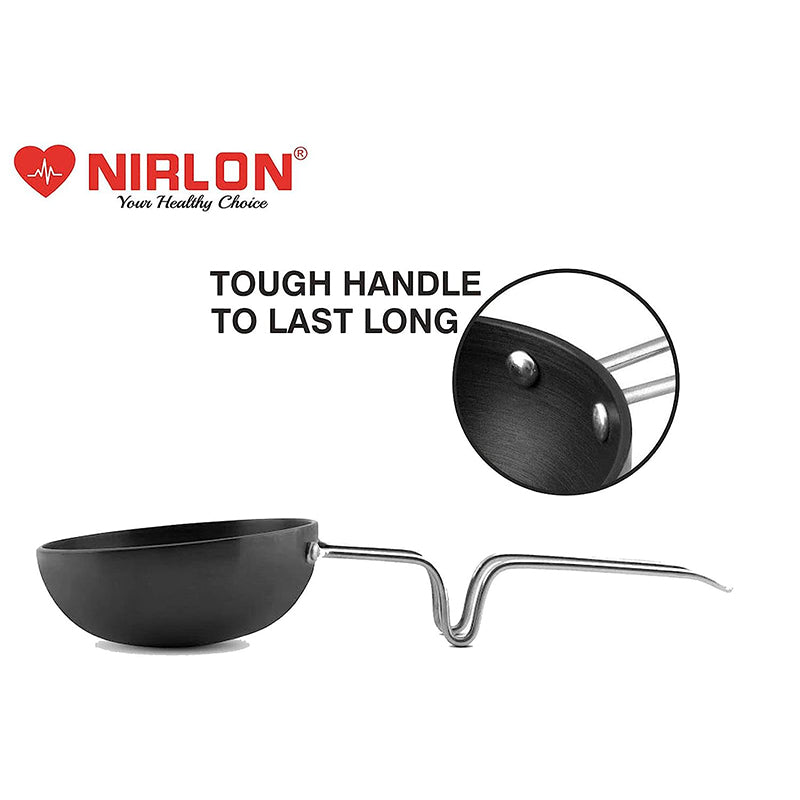 Nirlon Hard Anodized Tadka Pan - 300 ML image 5