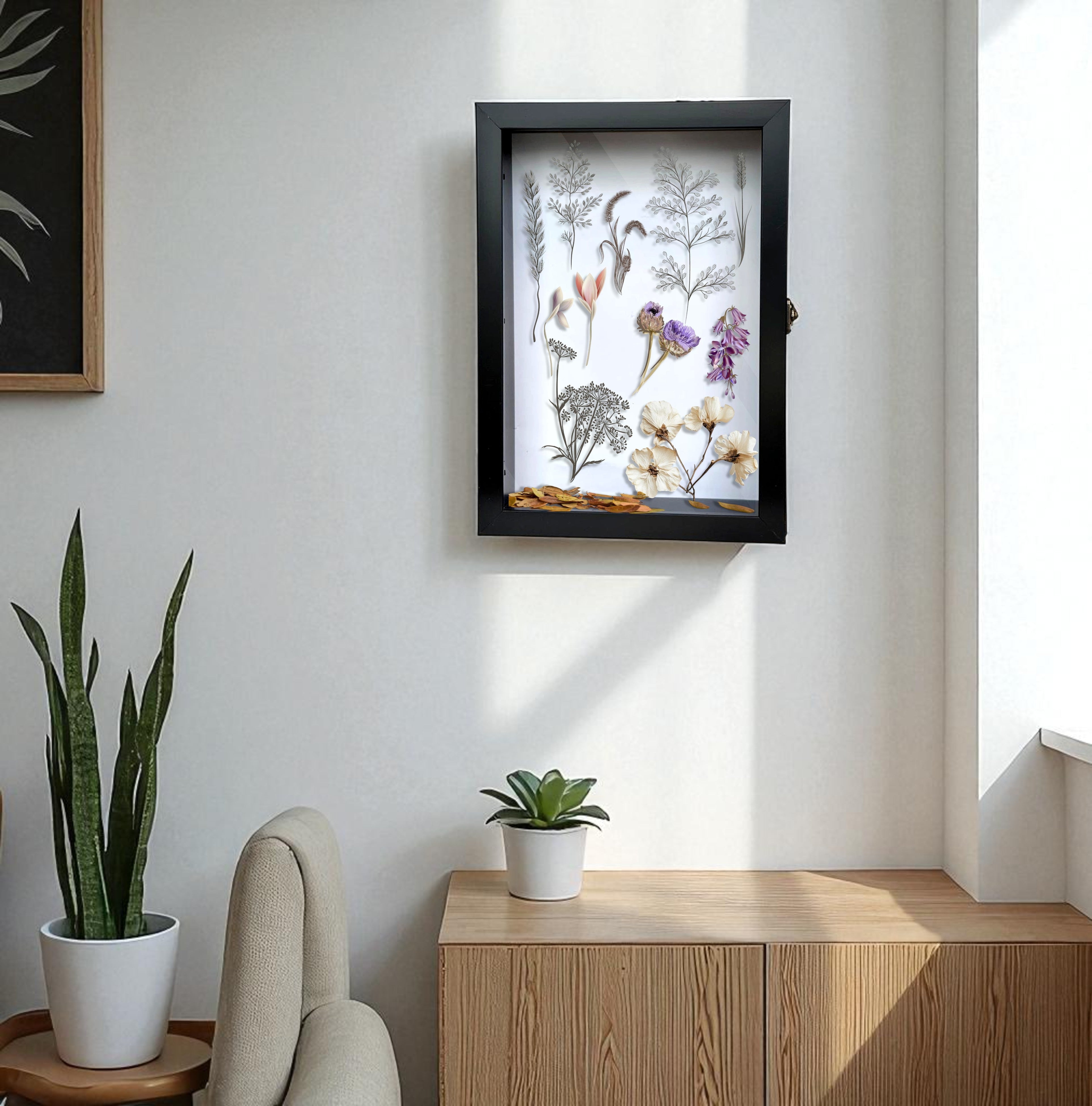 LuxeOutline MDF Shadow Box Photo Frame - Black media 8