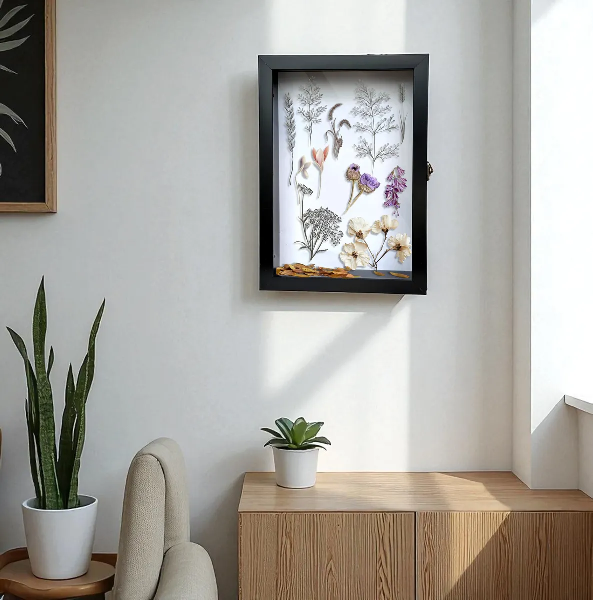 LuxeOutline MDF Shadow Box Photo Frame - Black media 8