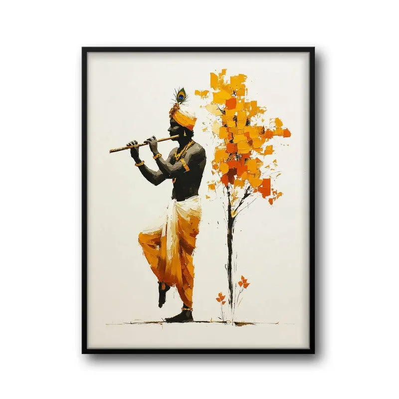 Murli Murari Lord Krihsna Enchanting Archival Paper Wall Art media 7