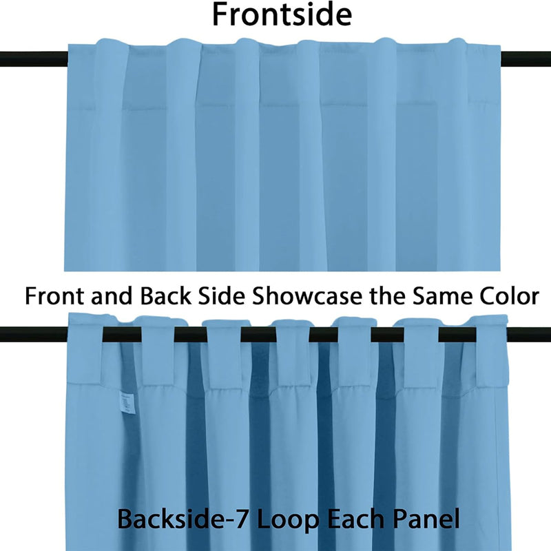 Serein Pleated Curtain Valance (Sky Blue) - Set Of Two media 4