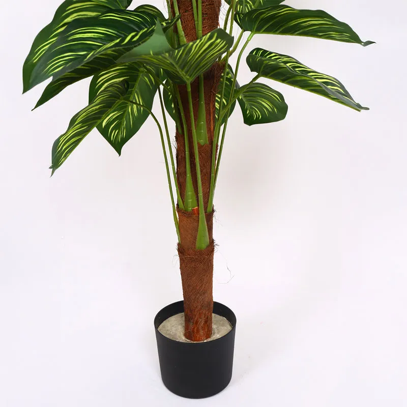 Verdiva IV Artificial Plant With Black Plastic Pot - 4 Feet media 5
