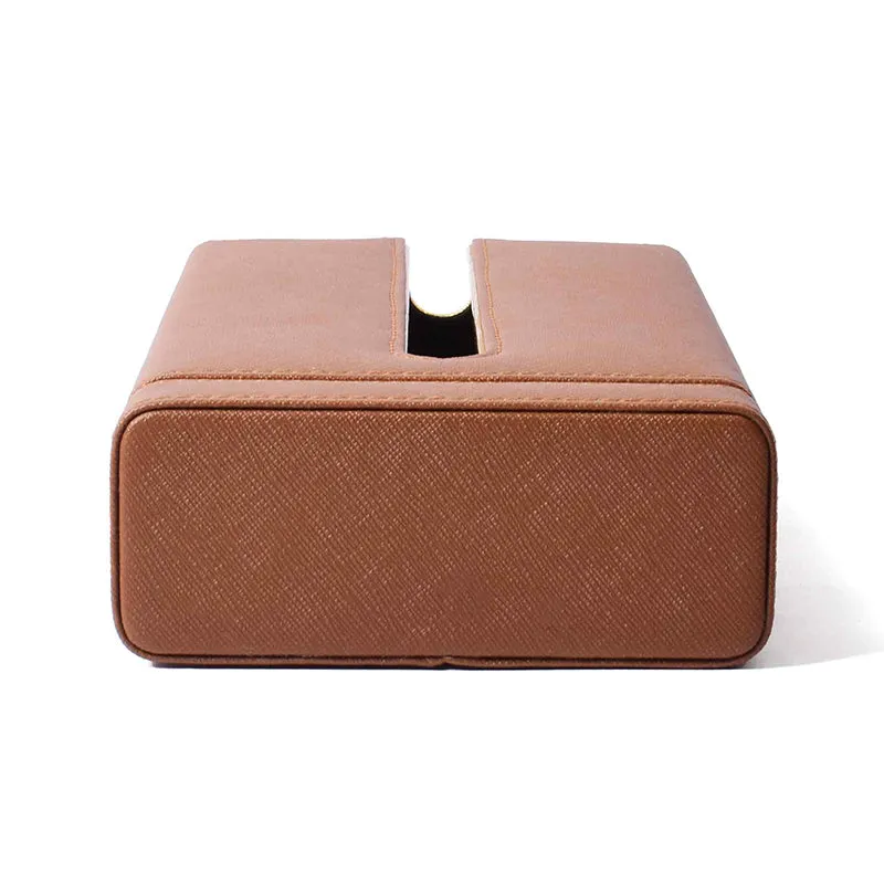 Ceastra Nuo Faux Leather Tissue Holder - Brown media 3