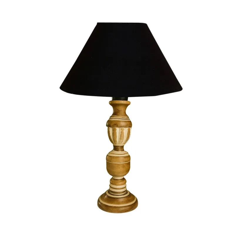 Zenrae Aura Wooden Table Lamp - Black media 5