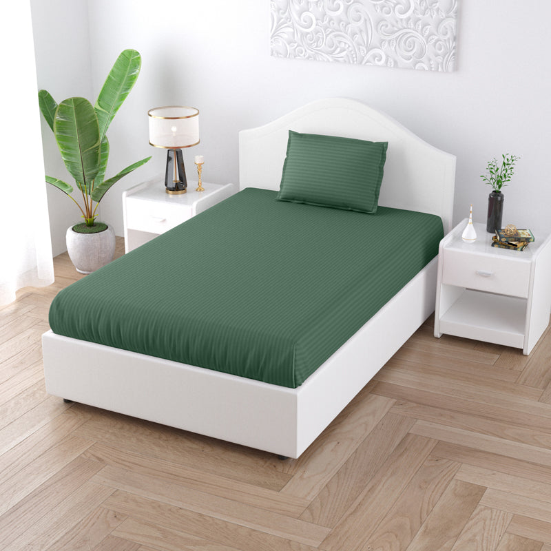 Sofia Solid Microfiber Bedsheet (Brown) - 150 GSM media 3