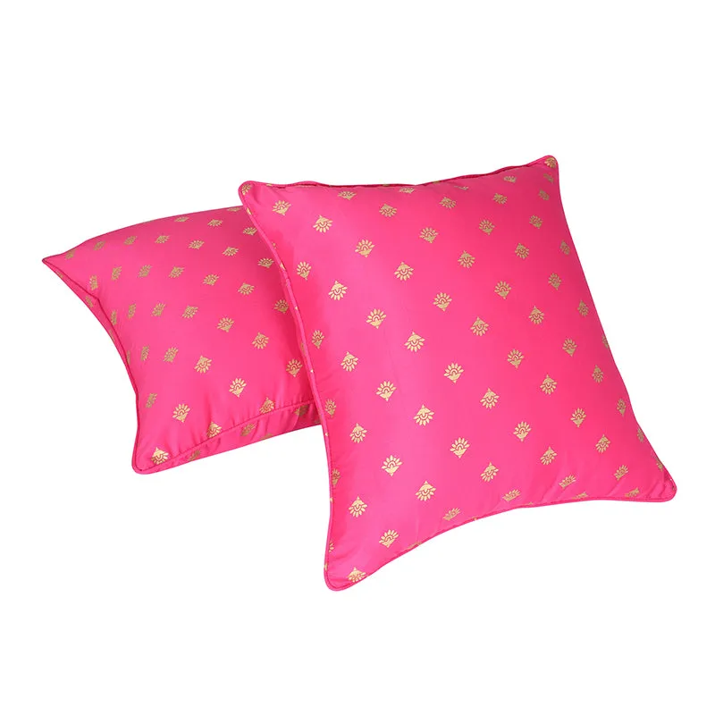 Pink Bhuttas Printed Cushion Cover - Set Of Two media 4