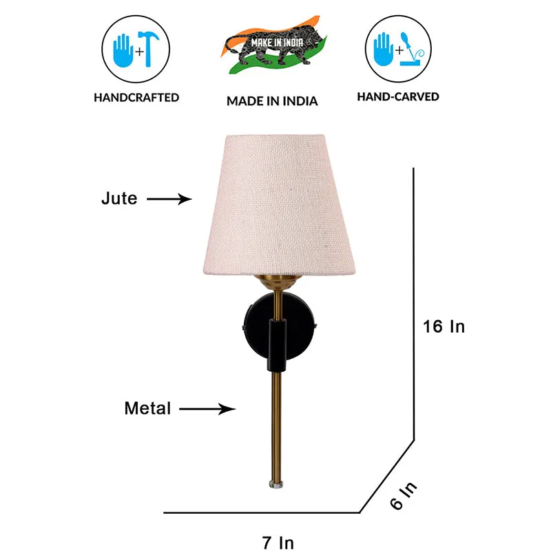 Beryll Jute Wall Lamp - Ivory media 6