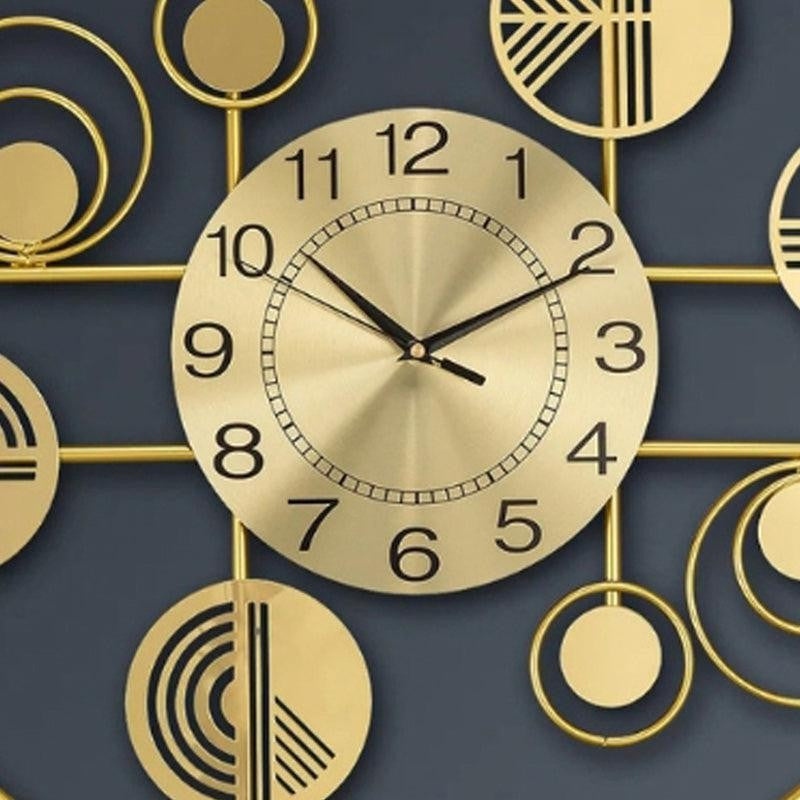 Celestia Modern Metal Analog Wall clock media 3