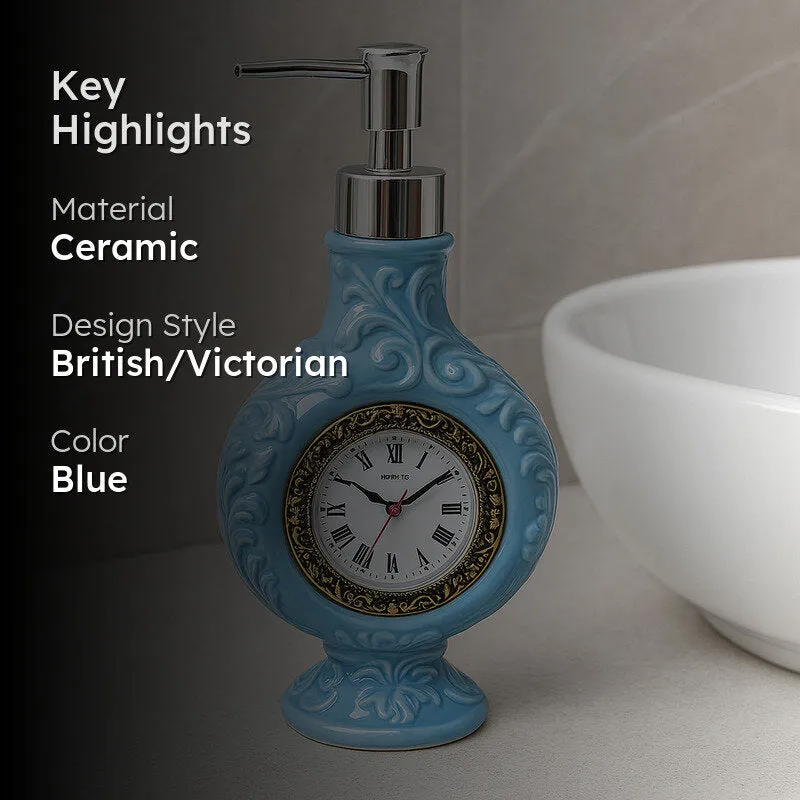 Antique Timer Soap Dispenser - Blue media 2