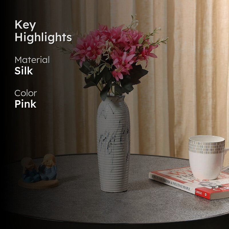 Faux Lily Bunch (Pink) - Set Of Two media 2